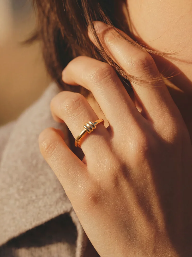 Elegant Trio Loop Ring