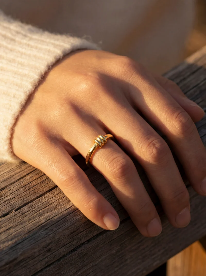Elegant Trio Loop Ring