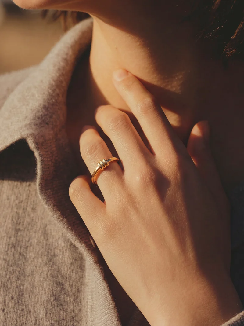 Elegant Trio Loop Ring
