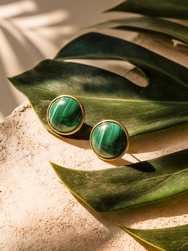 Wandering Wish Dark Green Ohrringe