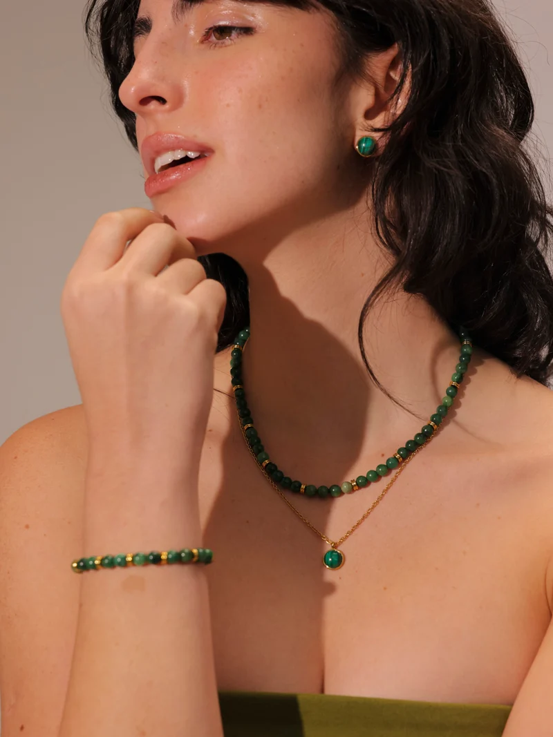 Wandering Wish Dark Green Ohrringe