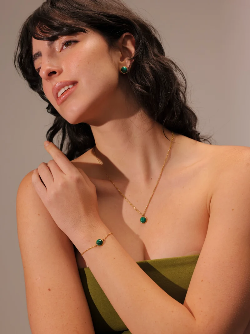Wandering Wish Dark Green Ohrringe