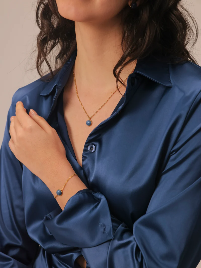 Wandering Wish Dark Blue Kette