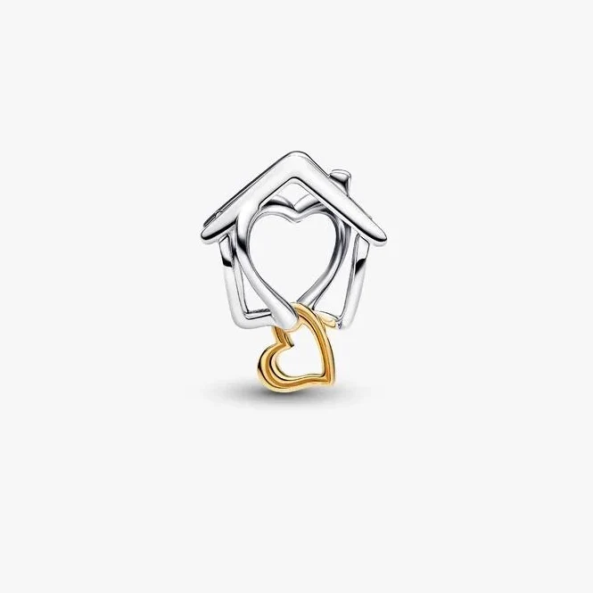 Gold Home & Heart Charms