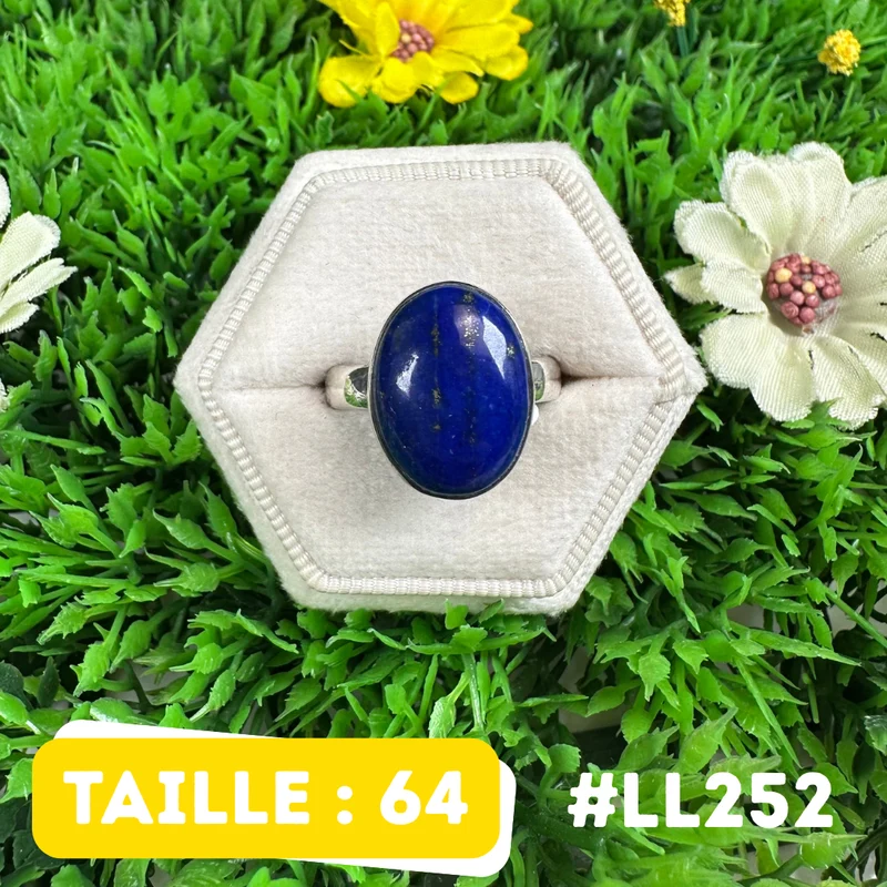 Ring aus 925er Sterlingsilber mit Lapislazuli #LL252