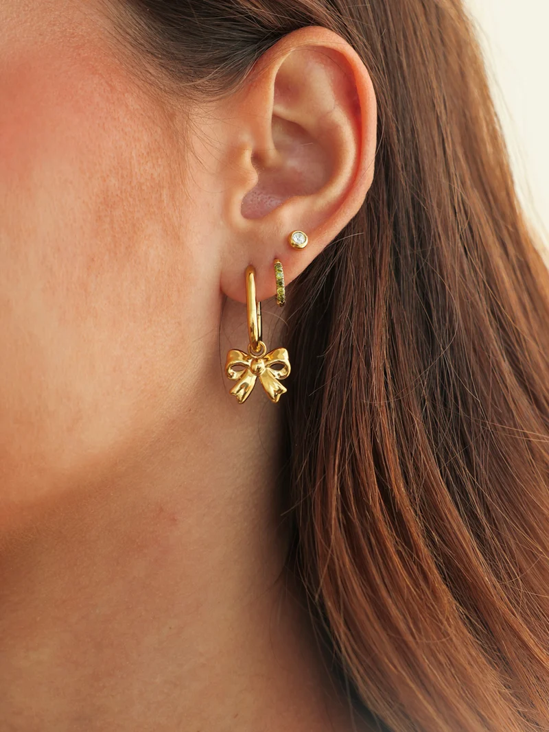 15,5x13,3mm Chic Knot Ohrring-Charm