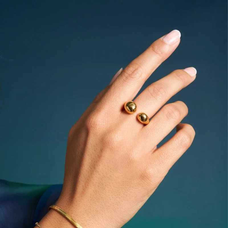 Popular Chunky Ring 18K Vergoldet