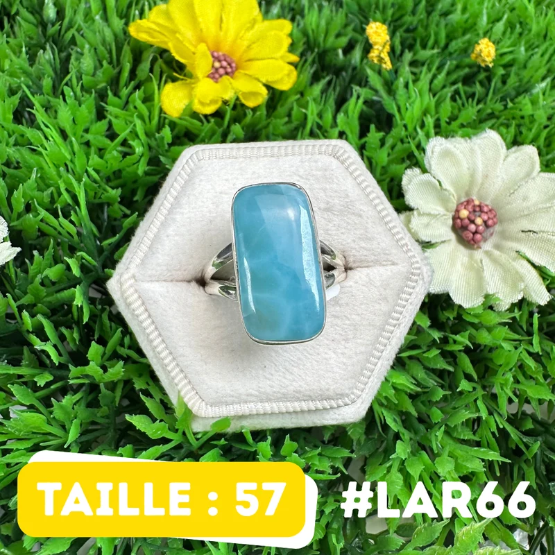 Larimar-Ring aus 925er Sterlingsilber #LAR66