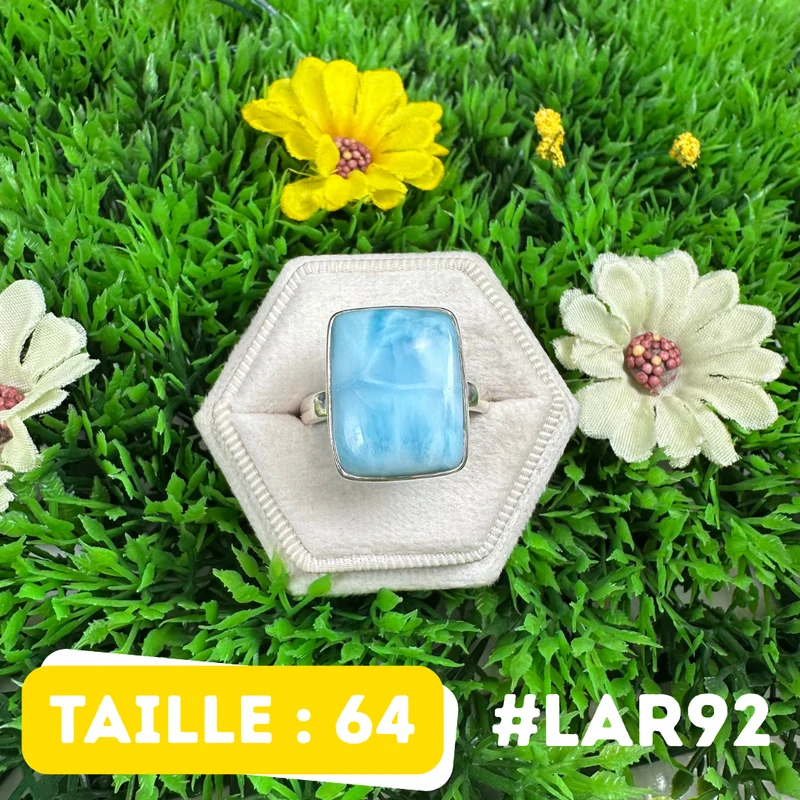 Larimar-Ring aus 925er Sterlingsilber #LAR92