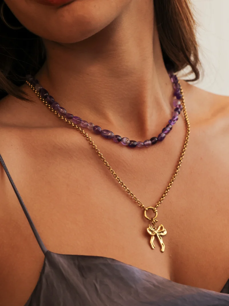 Playful Bow Ketten-Charm