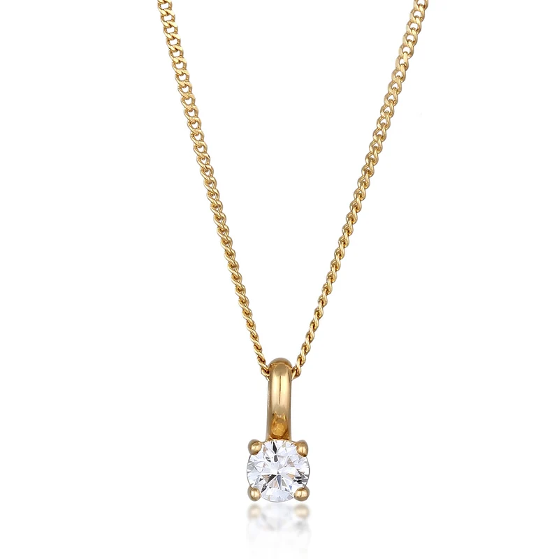 Halskette | Laborgezüchteter Diamant (Weiß, 0.034 ct)