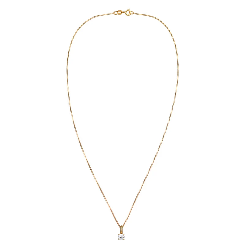 Halskette | Laborgezüchteter Diamant (Weiß, 0.034 ct)