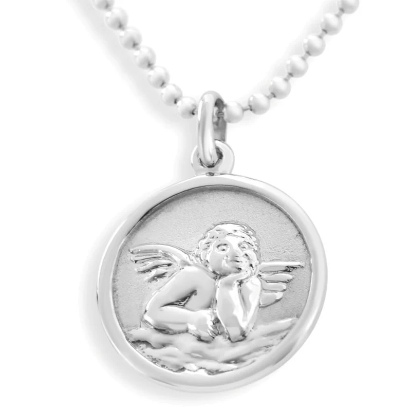 ENGELKETTE SILBER, GESCHENK ZUR TAUFE, KOMMUNION, GEBURTSTAG, 925 SILBER