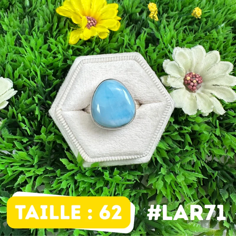 Larimar-Ring aus 925er Sterlingsilber #LAR71