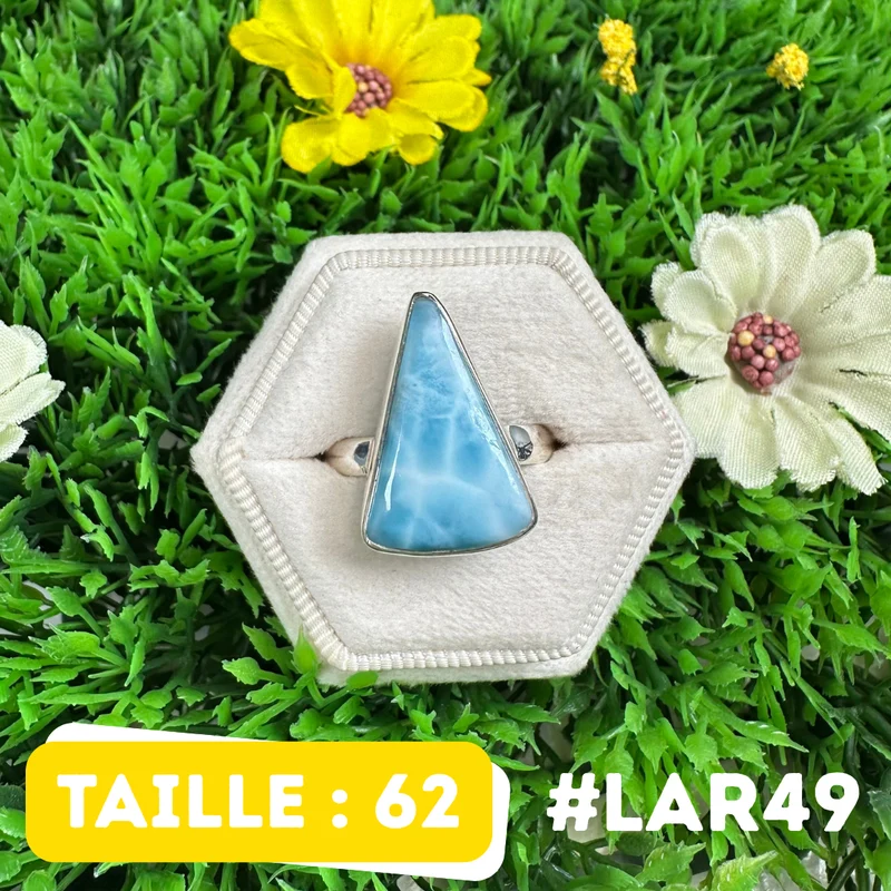 Larimar-Ring aus 925er Sterlingsilber #LAR49