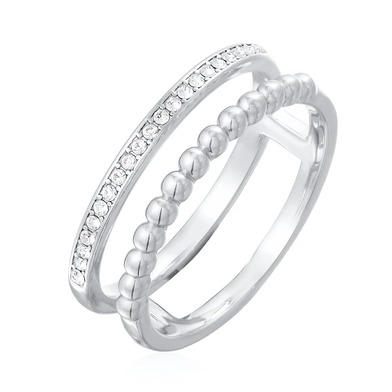 Ringset Kugeln | Kristalle (Weiß)