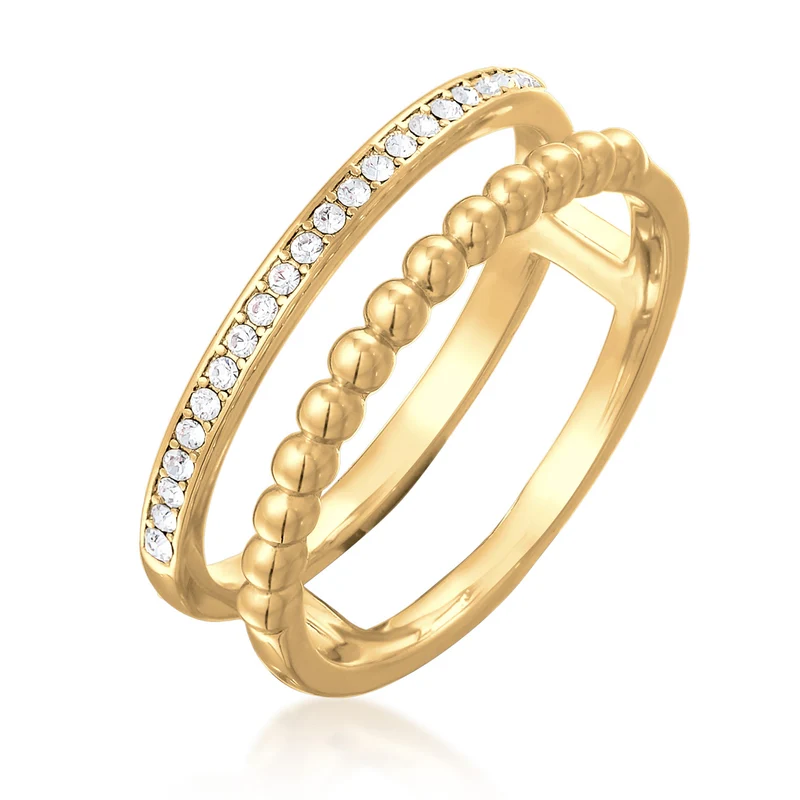 Ringset Kugeln | Kristalle (Weiß)