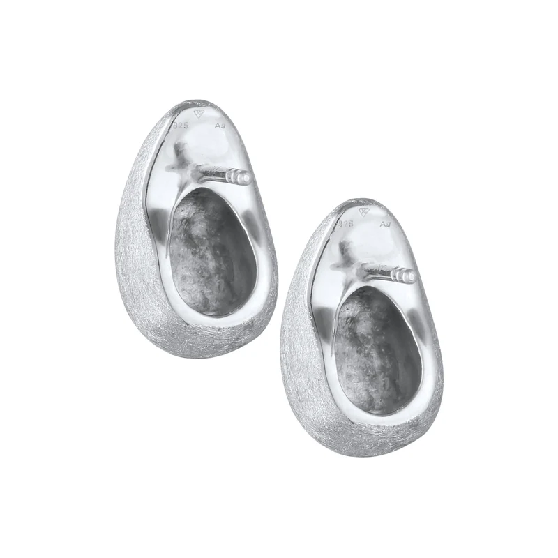 Ohrstecker Chunky Drop Brushed