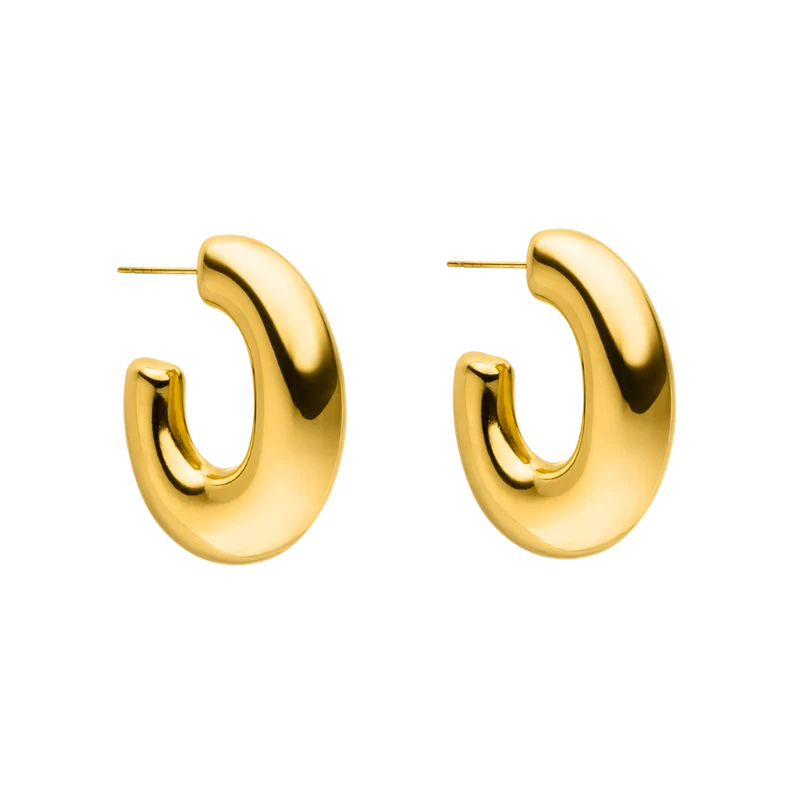 Bold Hoop Ohrringe 18K Vergoldet