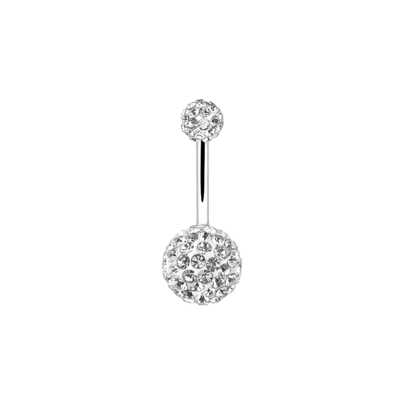 Multi Crystal Belly Button Ring