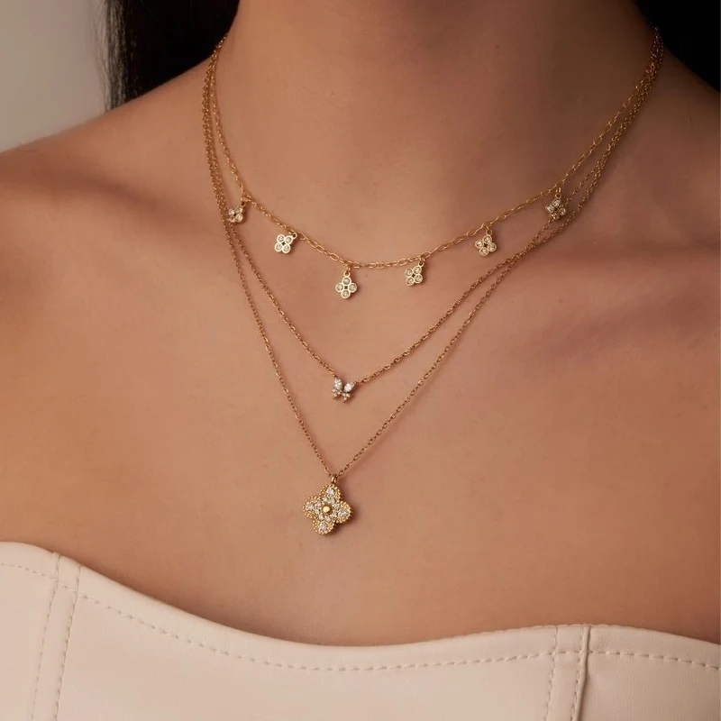 Eternal Butterfly Kette 14K Vergoldet