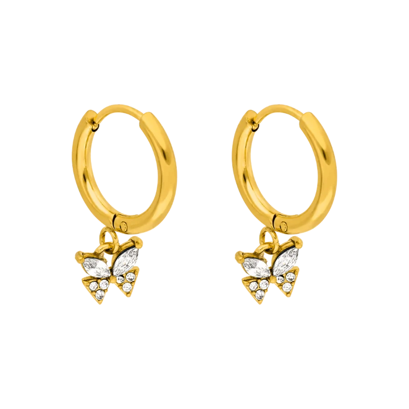 Eternal Butterfly Ohrringe 14K Vergoldet