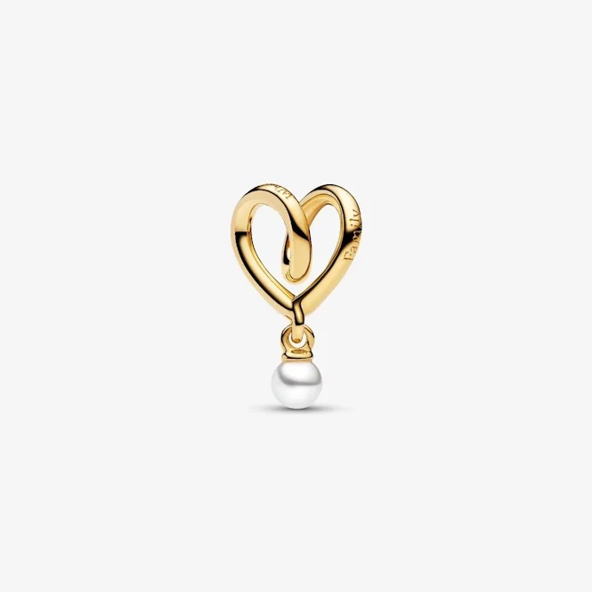 Gold Wrapped Heart Charms