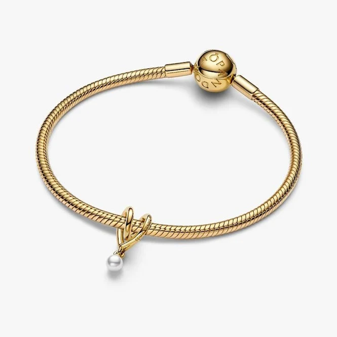 Gold Wrapped Heart Charms