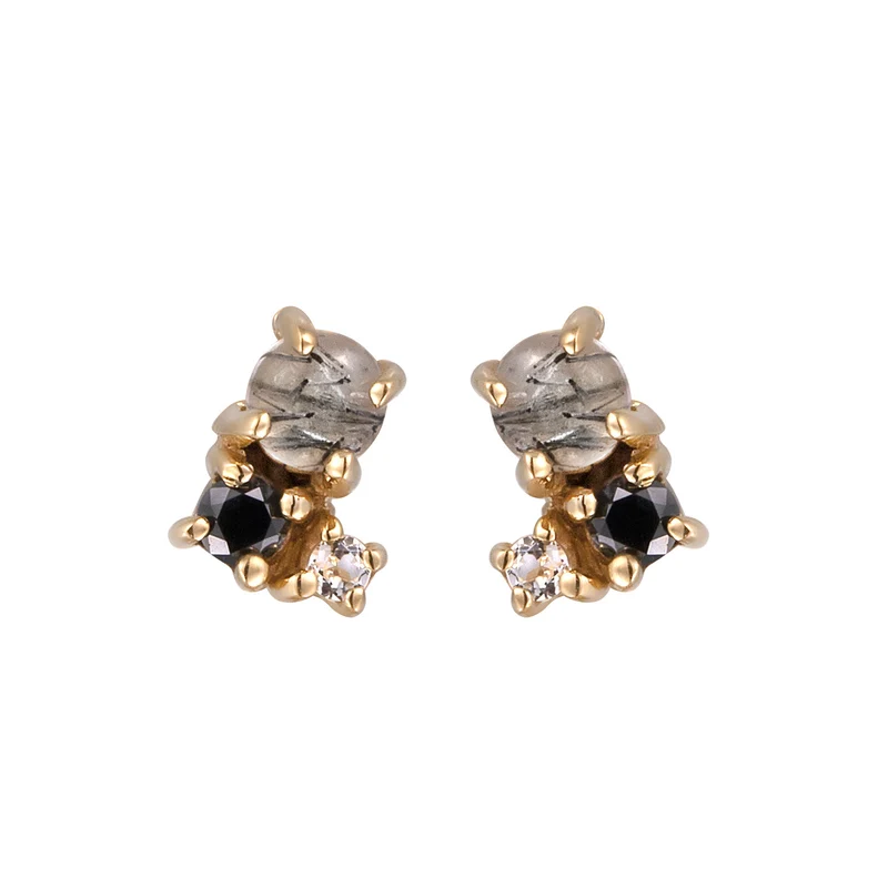Ohrstecker | Diamant (Schwarz, 0.012 ct)