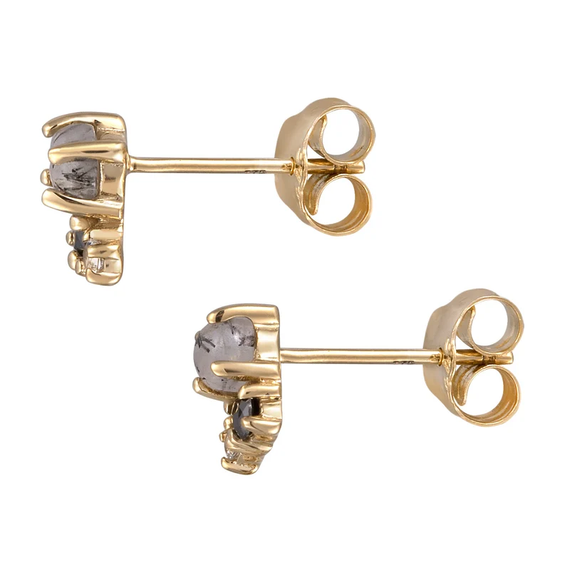 Ohrstecker | Diamant (Schwarz, 0.012 ct)