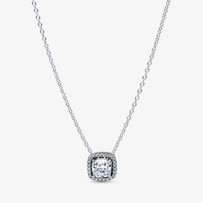 Halo Pendant Collier Necklace, 45cm