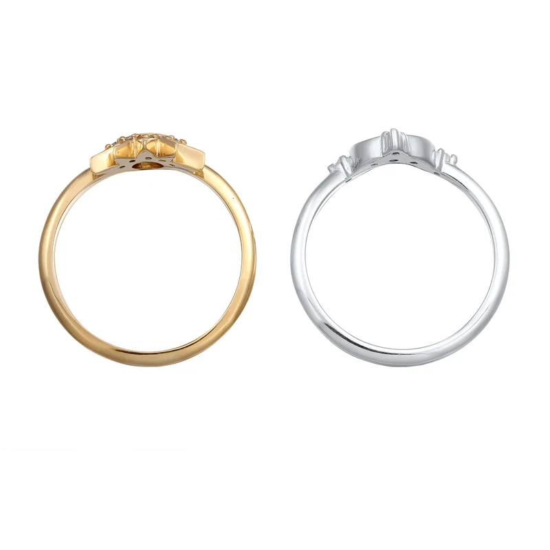 Ringset Astro | Zirkonia (Weiß)