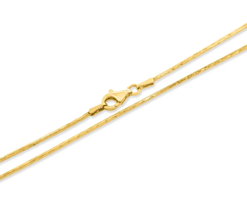 60 cm SCHLANGENKETTE DIAMANTIERT VERGOLDET