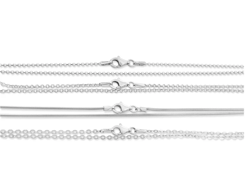 SILBERKETTE EINZELN, SILBERKETTEN, 925 STERLING SILBER KETTEN
