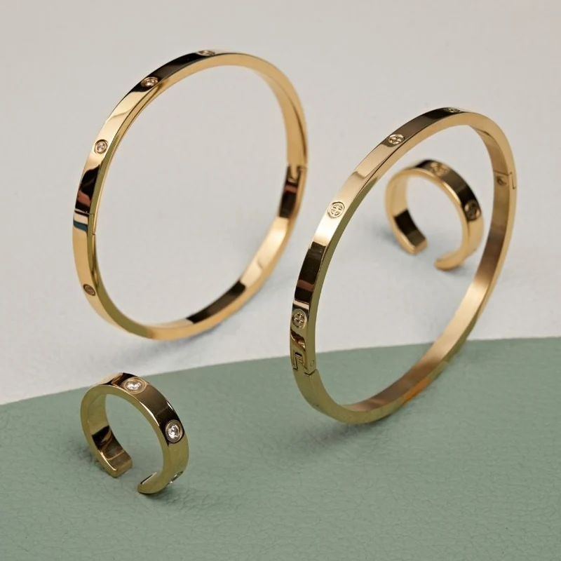 Timeless Affection Ring 14 Karat vergoldet