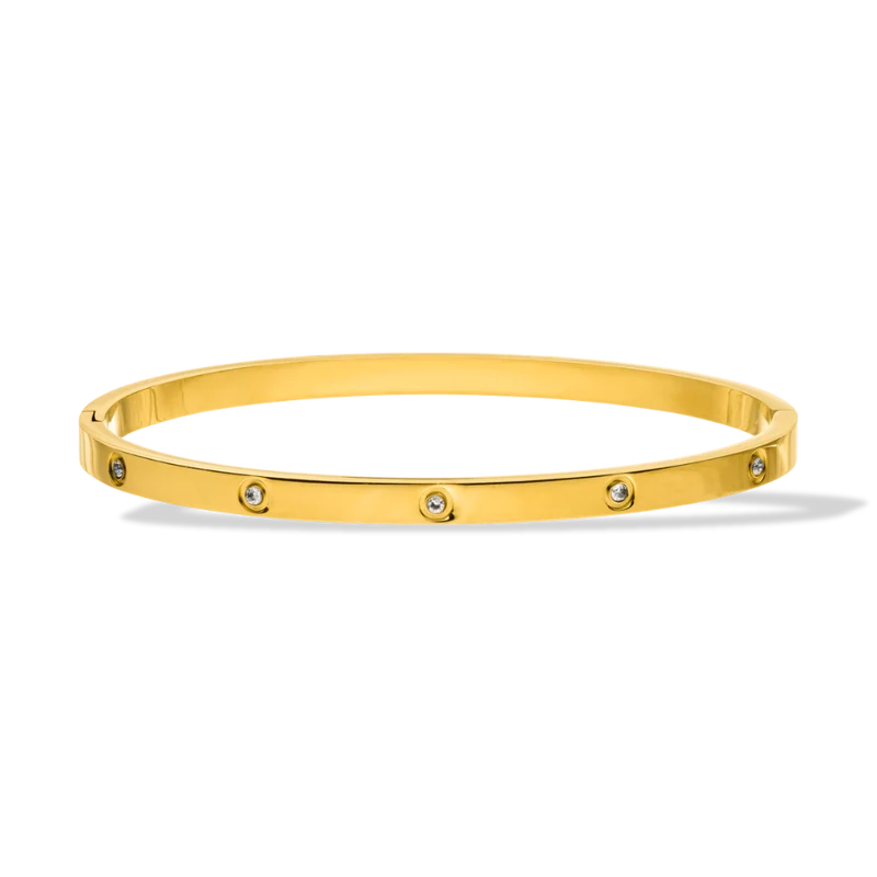 Timeless Stone Armreif 14K Vergoldet