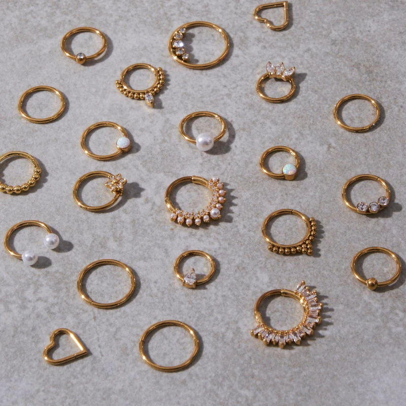 Pearl Hufeisen 18K Vergoldet