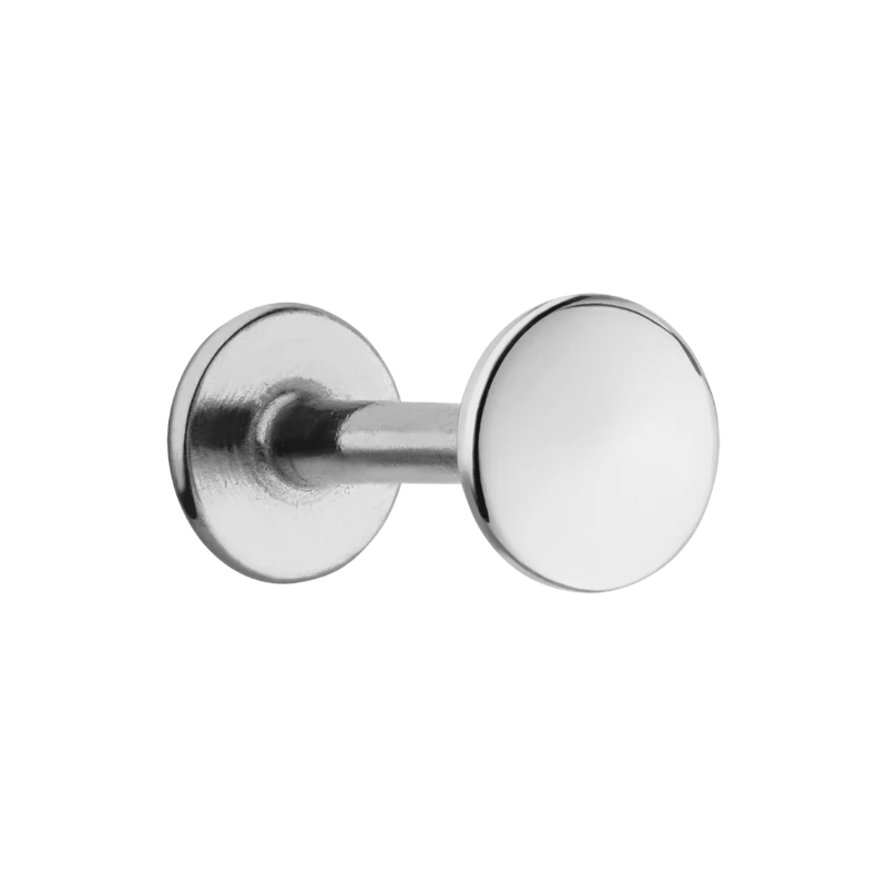 Simple Circle Labret Piercing 18K Vergoldet