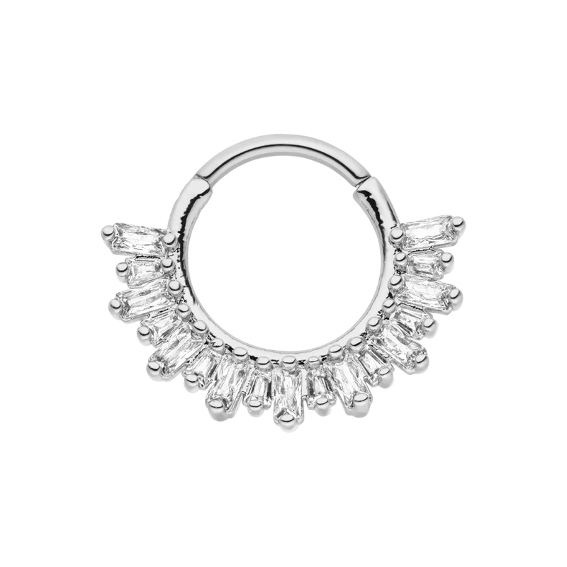 Flawless Cube Clicker Piercing 18K Vergoldet