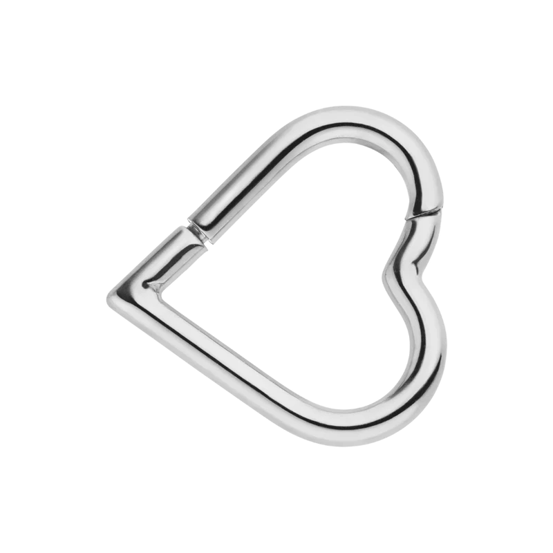 Heart Shape Clicker Piercing 18K Vergoldet
