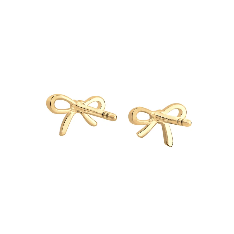 Ohrstecker Schleife | Diamant ( Weiß, 0,01 ct )