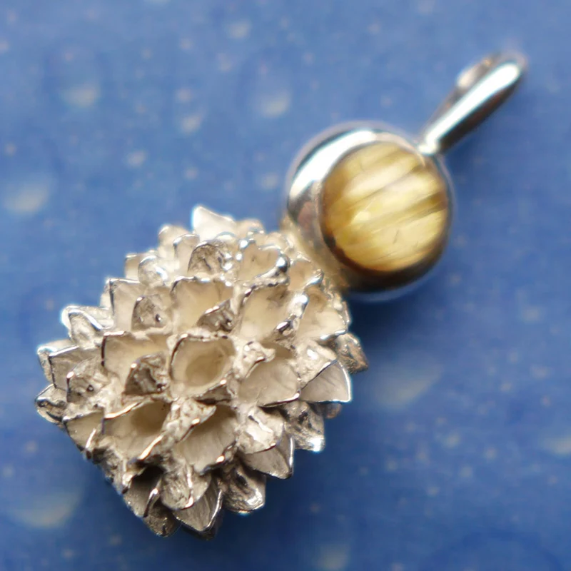 Florales Design Schmuck Silber Unikat