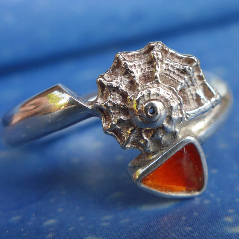 Feueropal Ring Silber Kronenturban