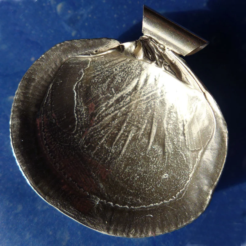 Feiner Muschelschmuck Kettenanhänger Silber