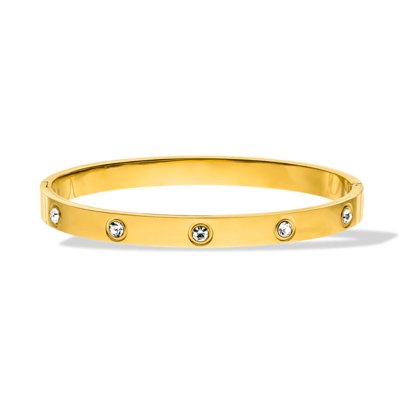 Deluxe Timeless Stone Armreif 18K Vergoldet