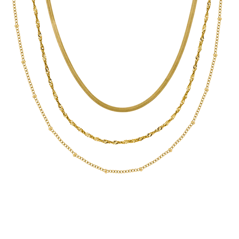Everyday Ketten Set 14K Vergoldet