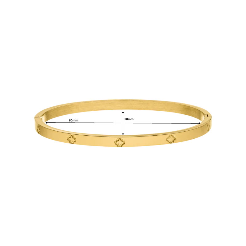 Timeless Lucky Leaf Armreif 14K Vergoldet