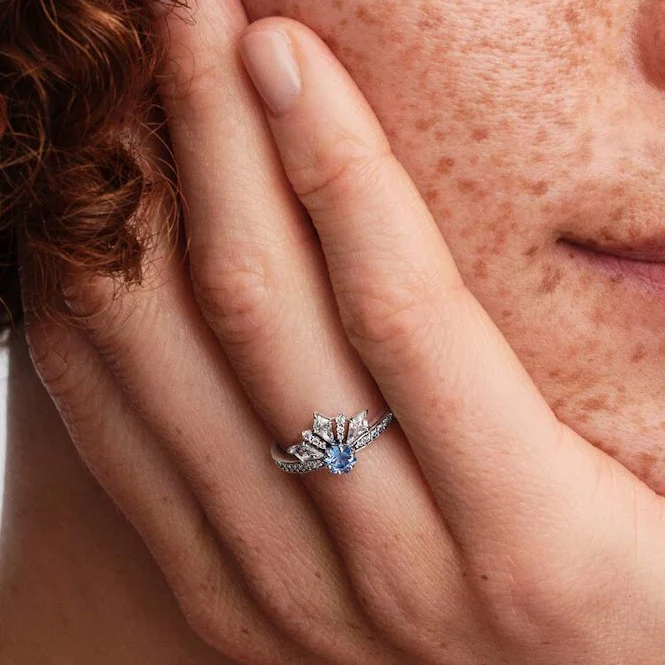 Disney Frozen Queen Elsa Tiara Ring, Size 54