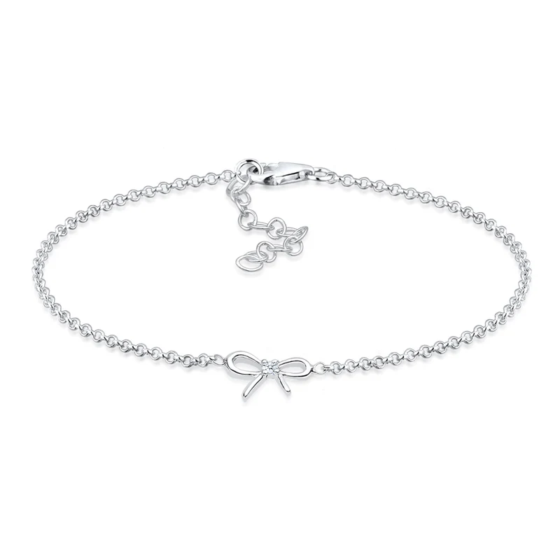 Armband Schleife | Diamant ( Weiß, 0,015 ct )