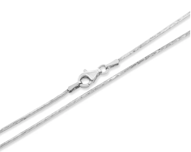 38 cm SCHLANGENKETTE 925 Sterling Silber DIAMANTIERT HALSKETTE